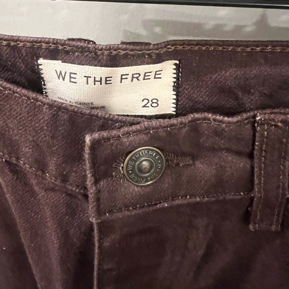 Free People We the Free Good Luck Printed Barrel Jeans - Picture 5 of 7